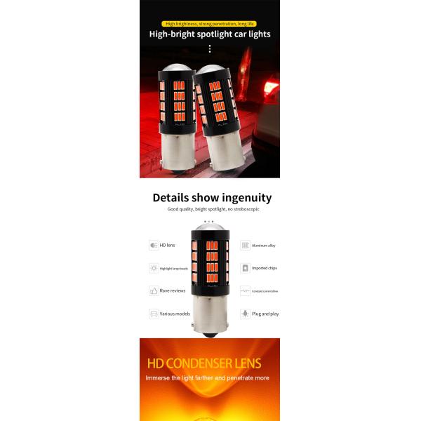 1157 1156 4014 66 SMD LED lumière de freinage Les voitures en marche arrière intérieur ampoules LED Auto Canbus