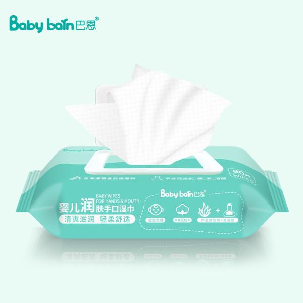 Baby Hand And Mouth Wipes RO Pure Water Weak Acid Formulation Disposable Wet Wipes