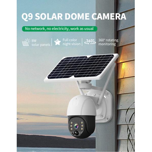 Highfly Promotion Solar Security System Control Surveillance High Quality With Lights 4G Power IP Camera