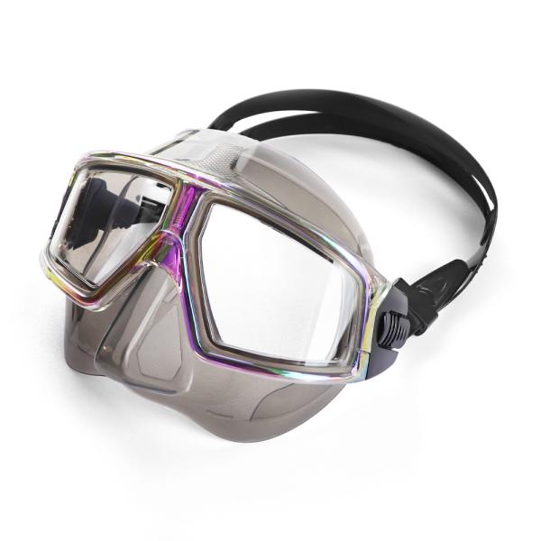 Resin Lens Silicone Scuba Diving Defogging Snorkel Mask Lightweight For Adults