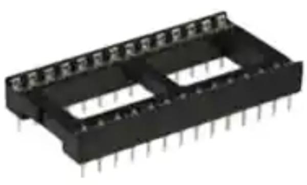 243-28-1-06 conector 28 Pin Ic Socket do MERGULHO 0,6 soquete do afastamento da fileira