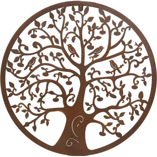 Rustic Bronze Metal Wall Art Decoration Indoors Outdoors 51cm 61cm Metal Artwork For Wall