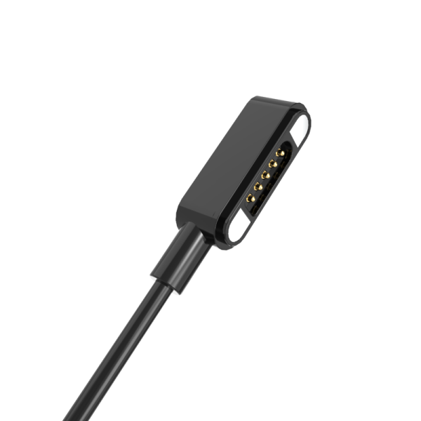 Magnetic cable connector square 5pin male and female electrical pogo pin