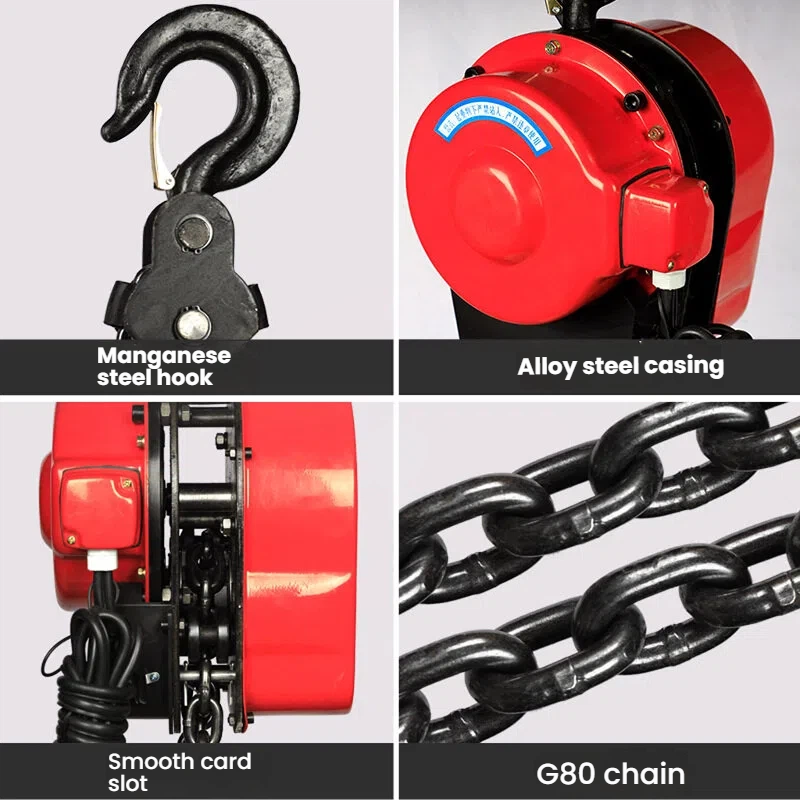 Light Weight Electric Chain Hoist 3PH / 1PH Electric Chain Block