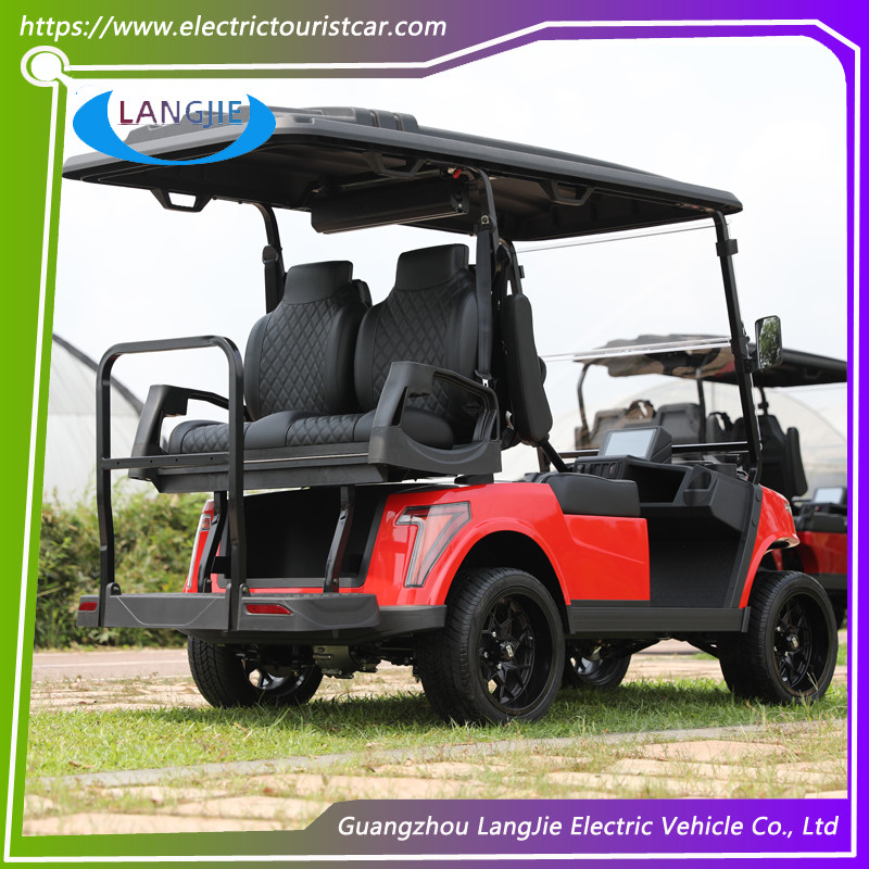 Mini 4 Wheel 4 Person Electric Club Car Golf Carts With 48V Battery Powered