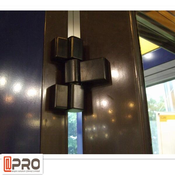 Porta articulada Bifold da liga de alumínio para balançar a dobradiça de porta de vidro do quadro da dobradiça de porta do quadro aberto da resistência da poeira da maneira