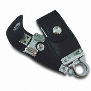 Nueva memoria USB AT-030C del cuero de la llegada