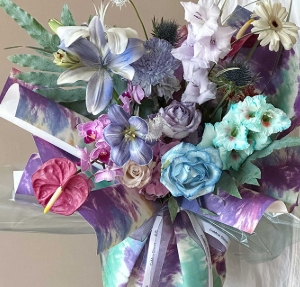 Waterproof Tie Dyeing Fenghua Paper Flower Packaging Paper