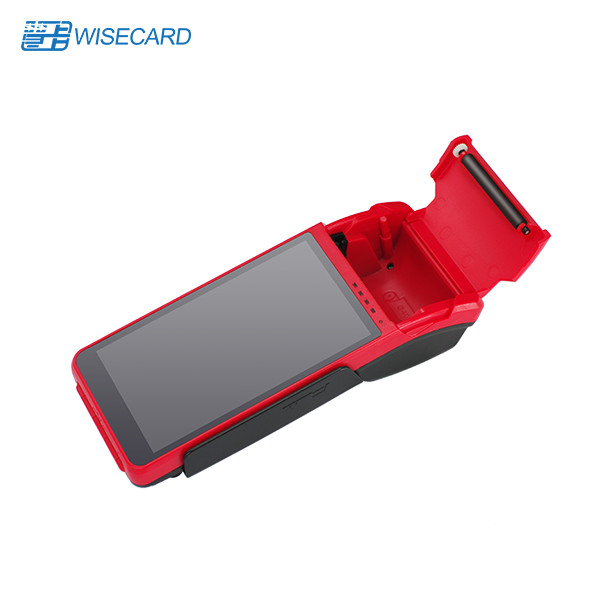 Машина POS андроида PCI 4G EMV мобильная с читателем отпечатка пальцев