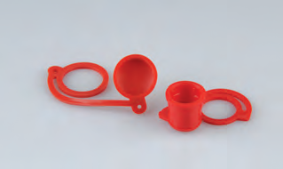 Plastic Red Dust Caps and Plugs for CB-TF Series Quick Couplings – Industrial Protection Accessories