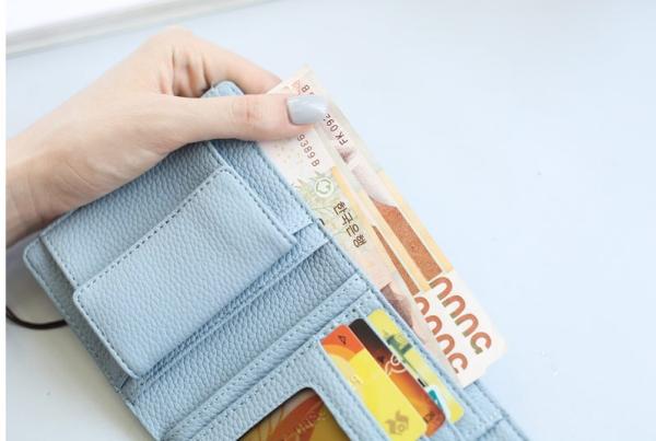 The new wallet female short paragraph Korean fashion simple lock women's purse