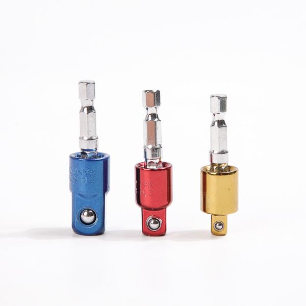 Customized 3/8'' 56MM CRV Chromium Vanadium Steel Colorful Universal Socket Adaptor Set