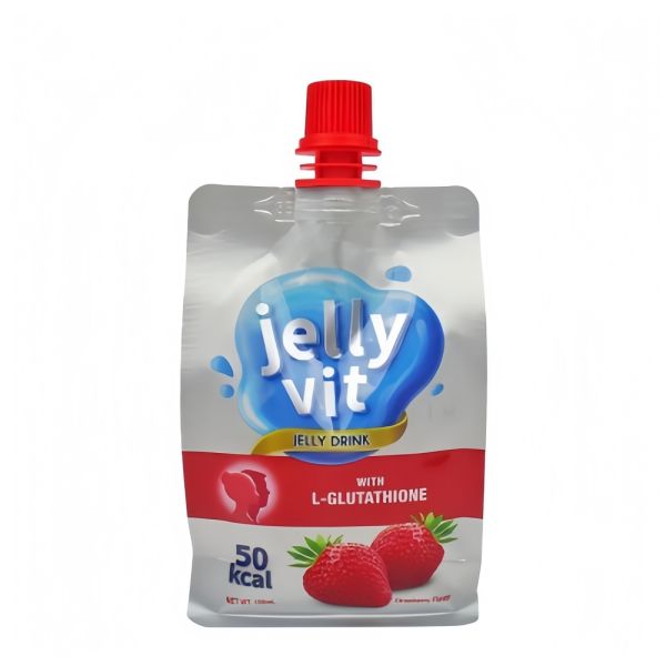 Strawberry Jelly Juice Packaging Pouch Customized Odorless Leakproof