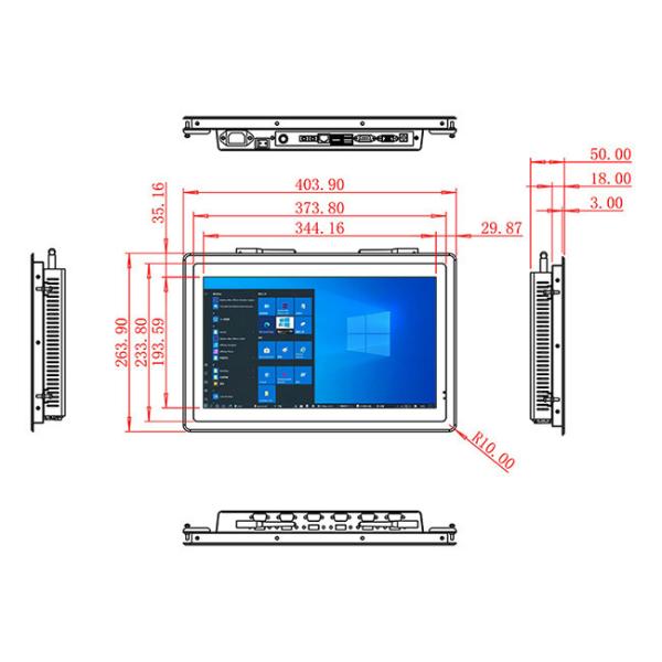 15.6-Inch Integrated Windows Display for Factory Control Panels and Smart Systems