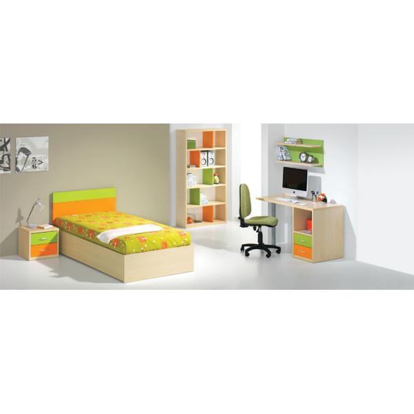 Children room furniture-Bed, bedside table, desk.