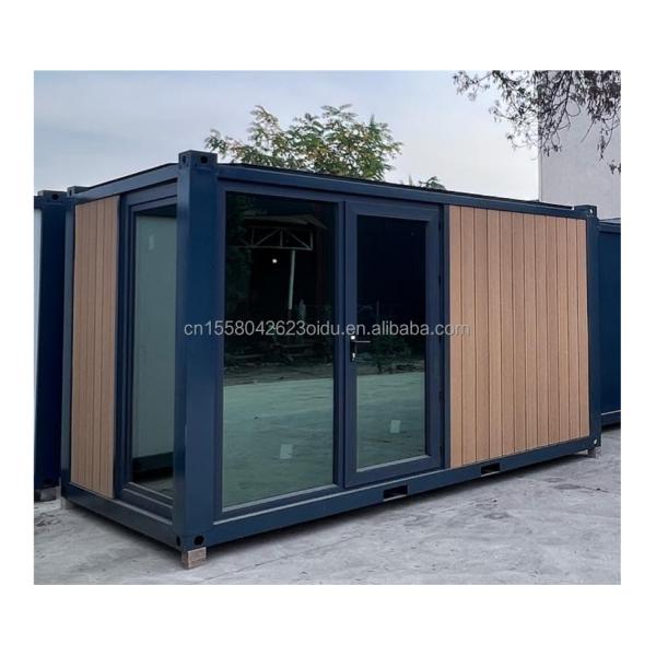 EU 20ft Modern Luxury Prefab House Outdoor Garden Wooden Houses with Steel Structure Sandwich Panel Material