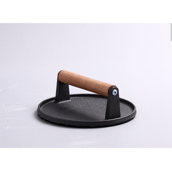 Kitchenware Customized Logo Cast Iron Meat Press for Quick and Delicious Smash Burgers