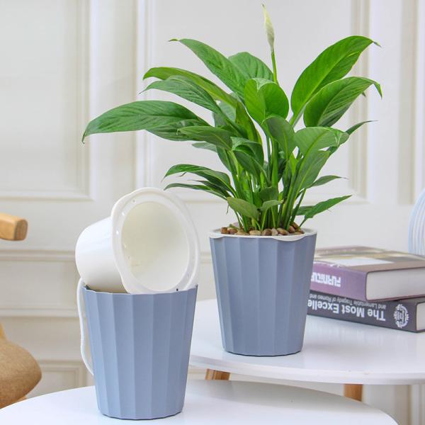 9.9x9.5cm Decorative Bonsai Wick Self Watering Houseplant Pots