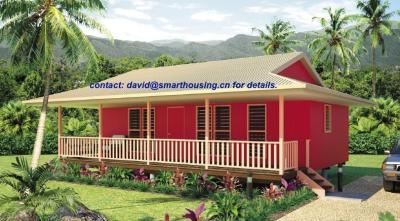 Bungalows Moistureproof da praia da casa, bungalow de madeira à prova de fogo da casa