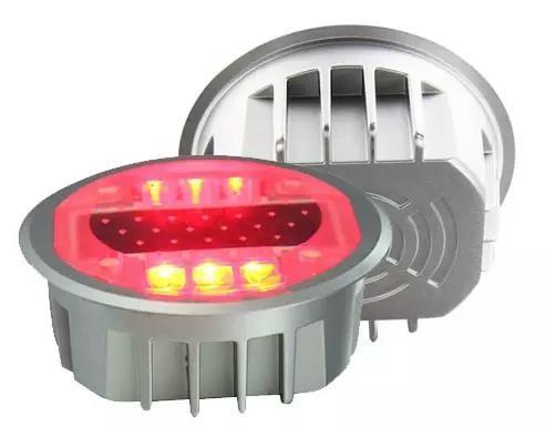 Round Solar Powered  Flashing Aluminum Light Solar  Led Road Stud