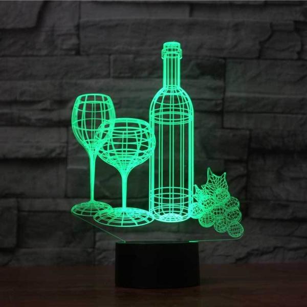 138mm ABS 3D Led Illusion Lamp 88mm Acrylic 3d Illusion Led Lamp