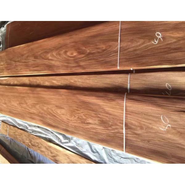 Strong Transverse Tensile Strength Burmese Pear Natural Wood Veneer For Durable