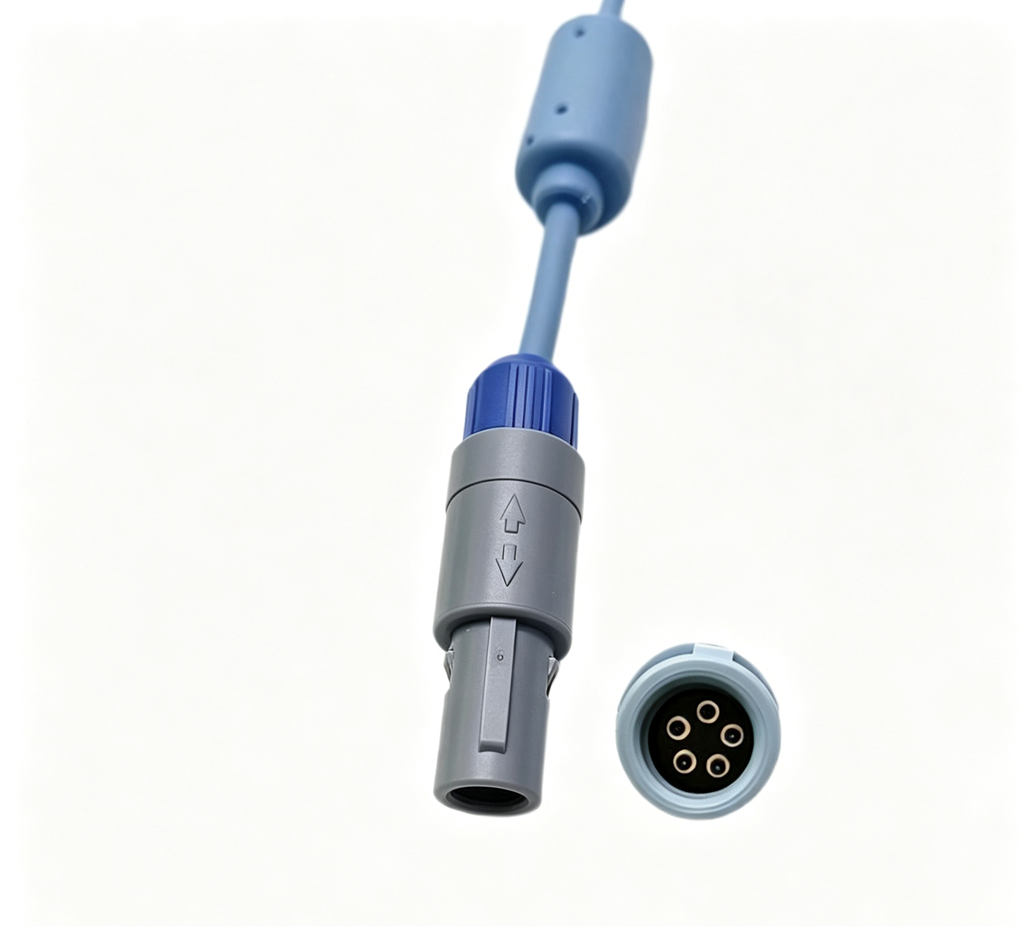 2m Flow Sensor Cable OEM / ODM Flow Sensor Wire Compatible For Draeger SLE4000 / 5000 / 6000 Savina