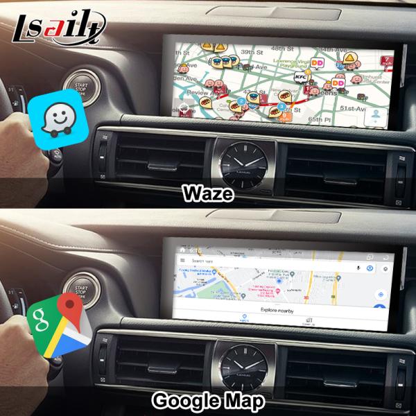 Lexus Android Screen Android 13 Multimedia Display 8 Núcleo Qulcomm para LEXUS IS200T IS300H IS350 Apoyo al control del joystick, YouTube, Google Play, CarPlay