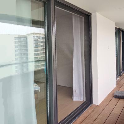 Porta de tela de Gray Net Trackless Retractable Fiberglass da fibra de vidro