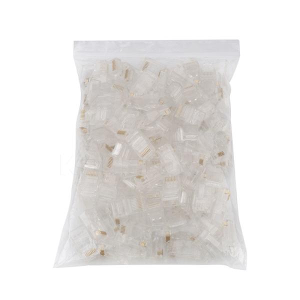 Conectores modulares chapeados ouro da tomada RJ45 da rede Cat5 CAT5e