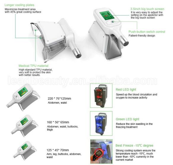 4 big handles Great weight loss-15 ~5Celsuis degree machine cryolipolysis