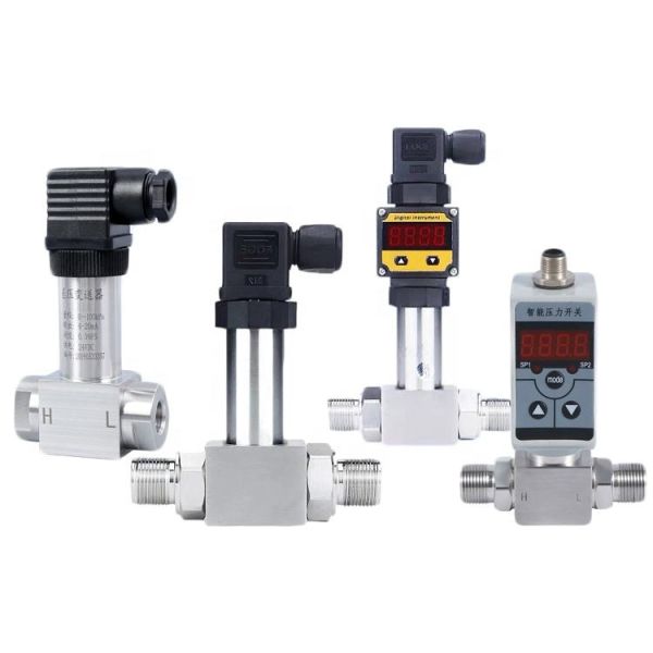 Stainless Steel Differential Pressure Transducer & Sensor Water Hydraulic Pressure Transformer Supply Pressure Transmitter