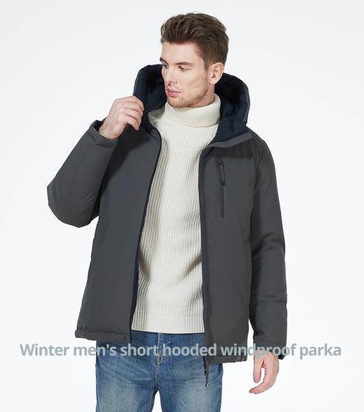 Front Back Wear Downs Coat Polyester Winter Jacket Business Casual