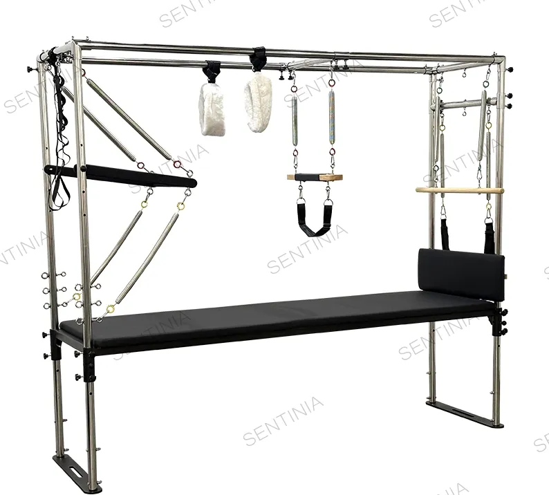 Smart Aluminum Folding Pilates Apparatus Reformer With Fixed Footbar