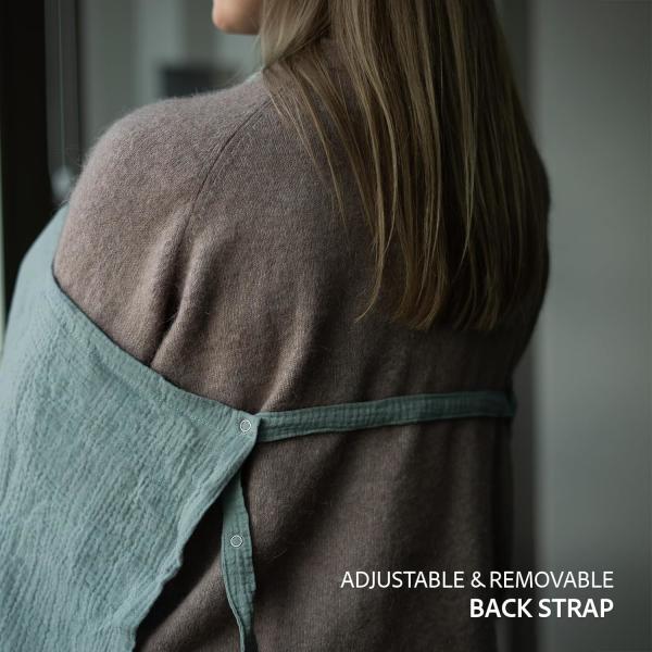 Couverture d'allaitement en mousseline 5-en-1 pour l'allaitement et la protection du siège auto