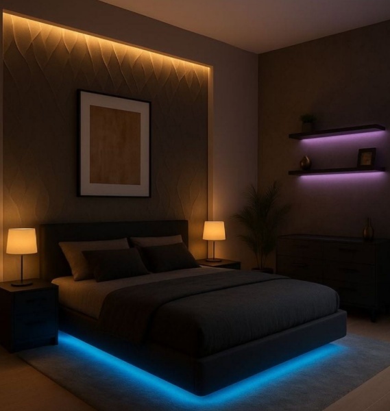 App Controlled RGB LED Strip Smart Mood Lighting for Closet 12V 24V CE ROHS