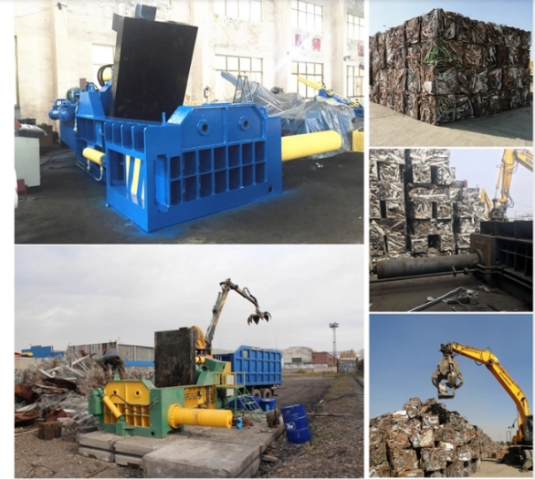 Y81 Series Hydraulic Metal Baler Turn Out Baler Metal Baling Machine