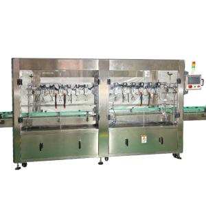 Linha de produção de rotulagem lateral dupla de parafusos de enchimento autom