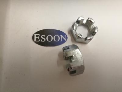 M14*1.5 Hex Thin Castle Nuts(DIN937),Zinc Plated Steel Surface,11mm Height,19mm diameter of the crown,M4-M100