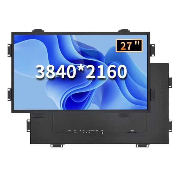 27 4K Industrial Touch Monitor 3840x2160 Embedded Open Frame Panel Mount Capacitive LCD Screen Display