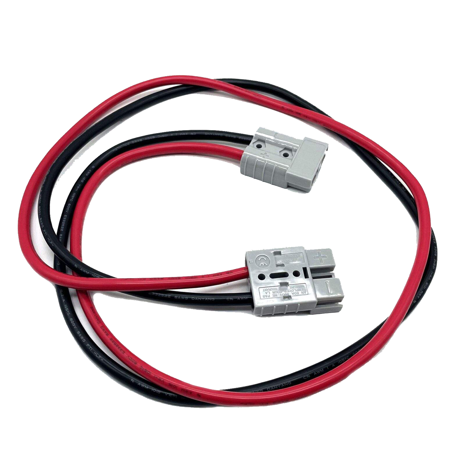 50A Grey Power Style Plug Extension Lead – 1.5M Heavy-Duty Battery Cable