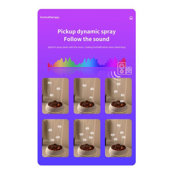 3D Simulated Flame Aromatherapy Diffuser with 250ml Capacity and Ultrasonic Technology