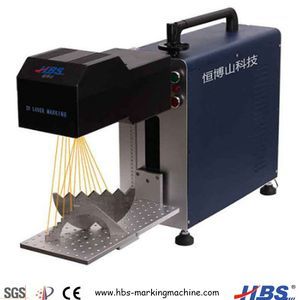 Mobile 3D Fiber Laser Metal Engraving Machine 20W 30W For Jewelry