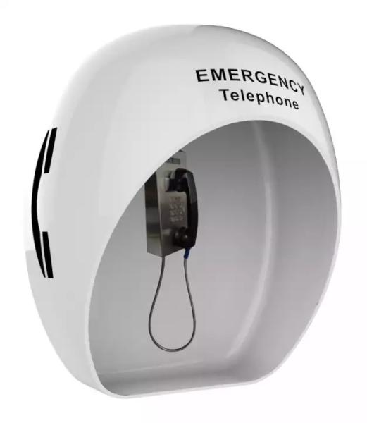Cabine de telefone acústica exterior resistente do vândalo para o telefone de emergência