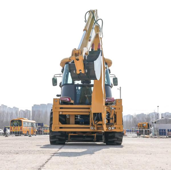 WZ40-30 Mini Backhoe Loader Hydraulic 4x4 3 Ton With Multifunction Bucket