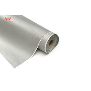 Grey 3732 PU Coated Fiberglass Fabric 0.45mm Fire Blanket Fabric 430g/M2 Weight