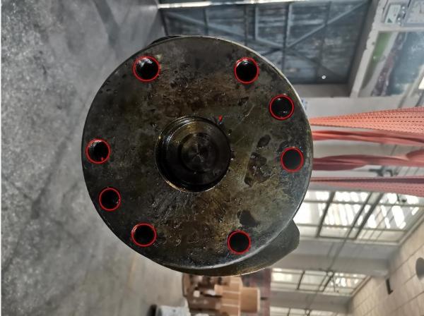 PC400-8 Komatsu Excavator Parts 6D125 Engine Alloy Steel Crankshaft Standard Size with 3 Months