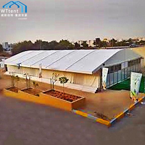 Huge Commercial Arcum Tent Aluminium Alloy Frame PVC Roof Cover