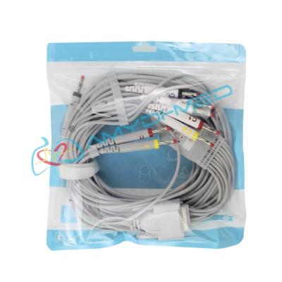 10 Leads EKG Cable TPU Jacket EKG Cord For Nihon Kohden 9620 Biocare300