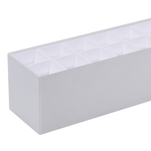 Indoor Lighting Lower UGR Suspended Pendant Lamp Linkable Led Batten Linear Lights for Office Warehouse Supermarket